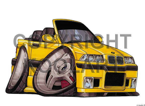 BMW M3 Convertible Yellow (SKU7)