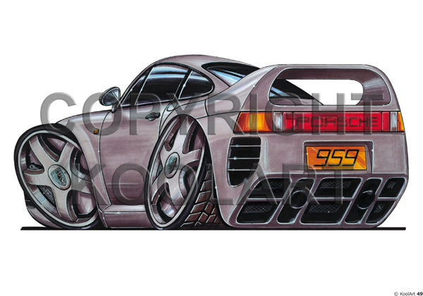 Porsche 959 Silver (SKU49)
