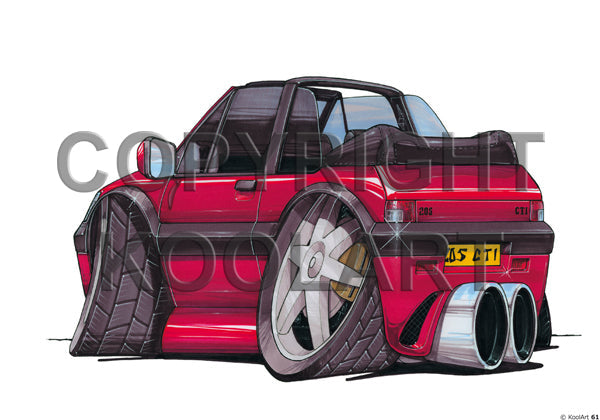 Peugeot 205 CTI CABRIO Red (SKU61)