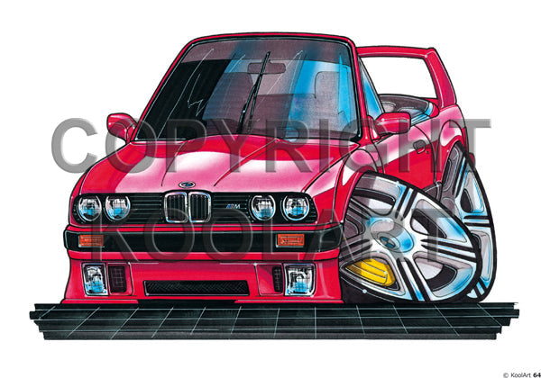 BMW M3 E30 CABRIO Red (SKU64)