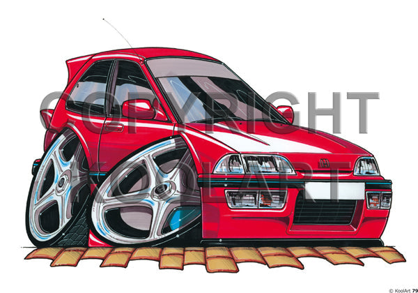 Honda CIVIC Red (SKU79)