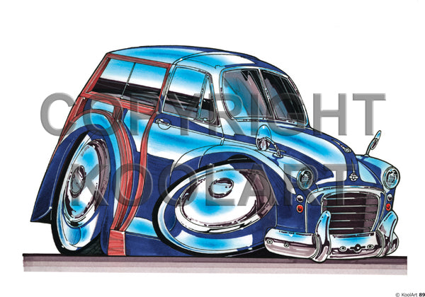 Morris TRAVELLER Blue / Wood Trim (SKU89)