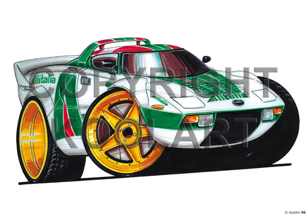 Lancia STRATOS RALLY White / Green (SKU96)
