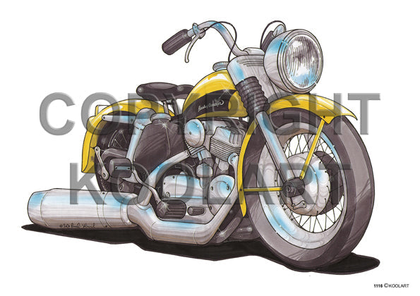 Harley Davidson Sportster 1956 Yellow (SKU1116)