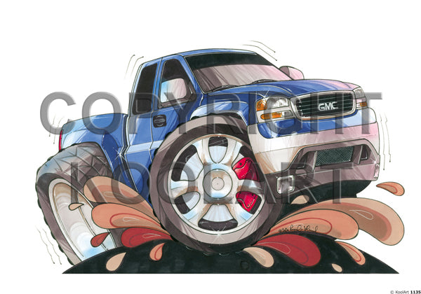 GMC Sierra 4X4 Blue (SKU1135)