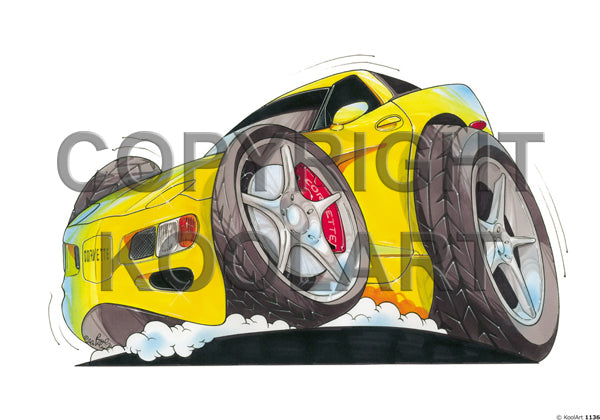 Chevrolet Corvette Yellow (SKU1136)