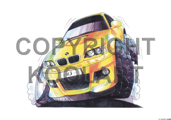 BMW M3 Coupe Yellow (SKU1162)