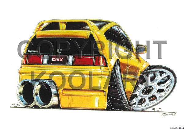 Honda Crx Yellow (SKU1215)
