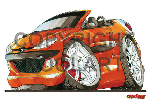 Peugeot 206 Cabriolet Orange (SKU1247)