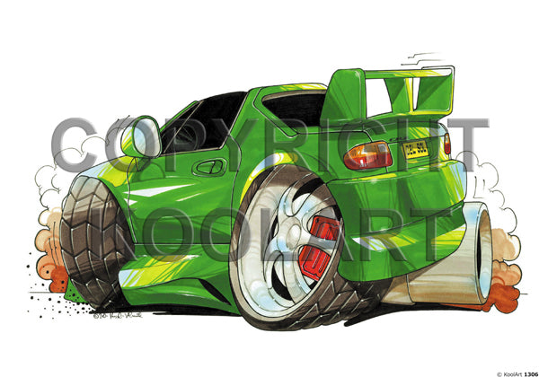 Honda Crx Del Sol Green (SKU1306)
