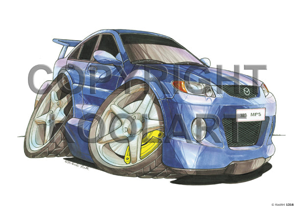 Mazda 323 Mps Blue (SKU1316)