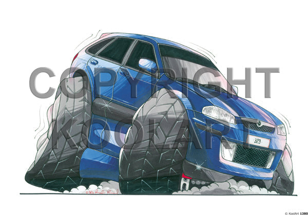 Mazda 323 Saloon Blue (SKU1380)