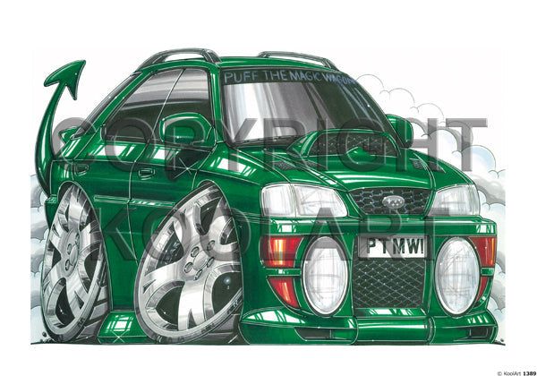 Subaru Impreza Ptmw Green (SKU1389)