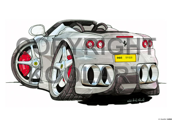 Ferrari 360 Spider Silver (SKU1434)