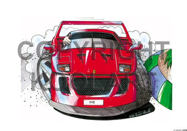 Ferrari F40 Red (SKU1476)