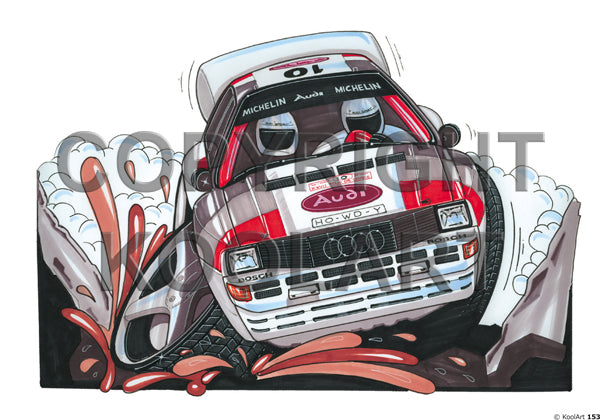 Audi Quattro S2 Rally Car Audi Rally Livery (SKU153)