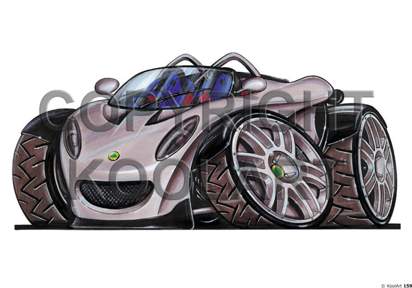 Lotus Concept Car '99 (Front) Silver / Black (SKU159)