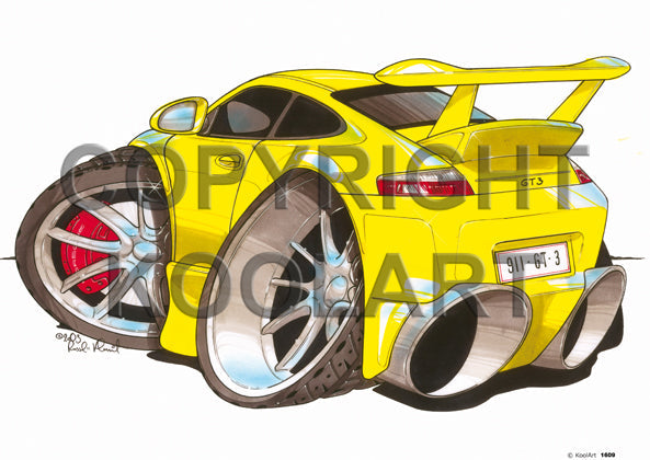 Porsche 911 Gt-3 Yellow (SKU1609)