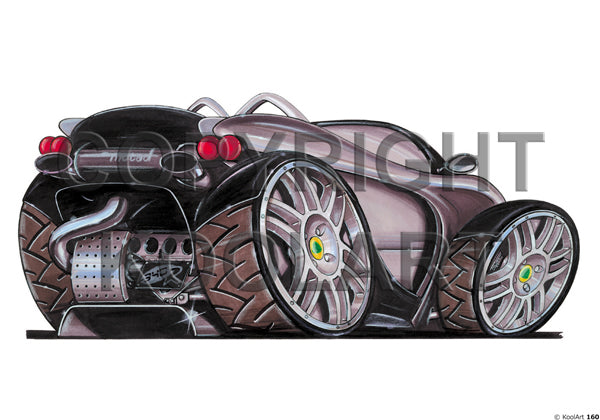 Lotus Concept Car '99 (Back) Silver / Black (SKU160)