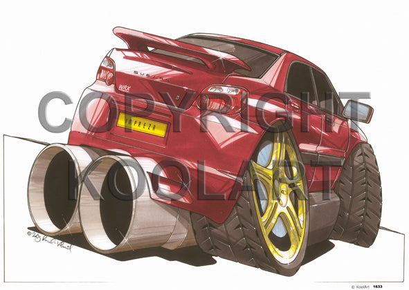 Subaru Impreza Wrx Red (SKU1633)