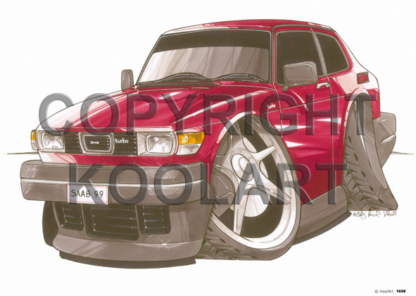 Saab 99 Red (SKU1636)