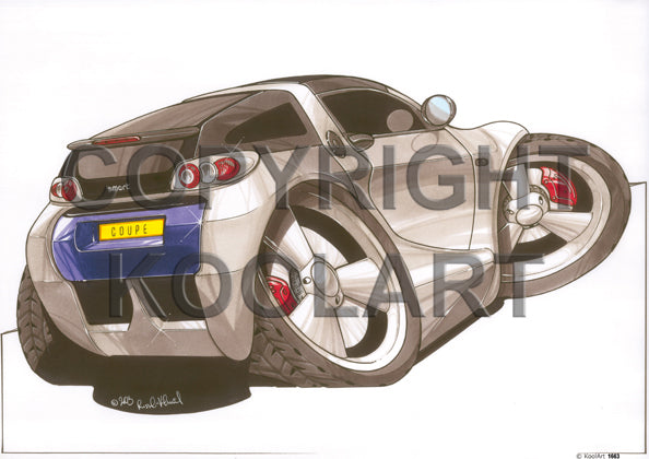 Smart Coupe Silver/Purple (SKU1663)