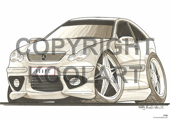 Mercedes Coupe Silver (SKU1725)