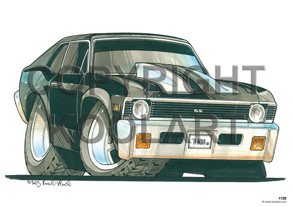 Chevrolet 71 Nova Black (SKU1729)