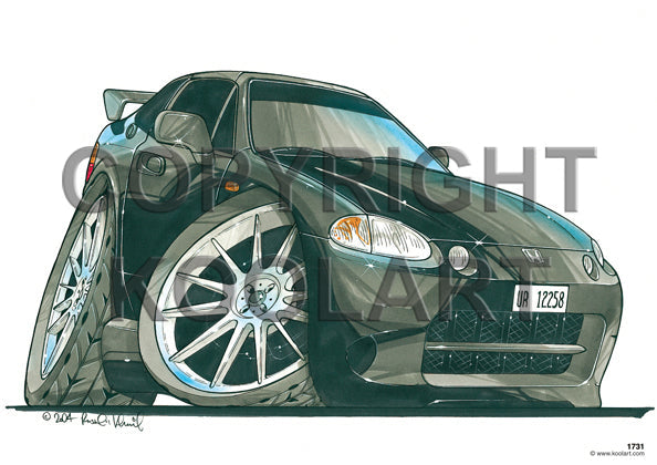 Honda Crx Del Sol Black (SKU1731)