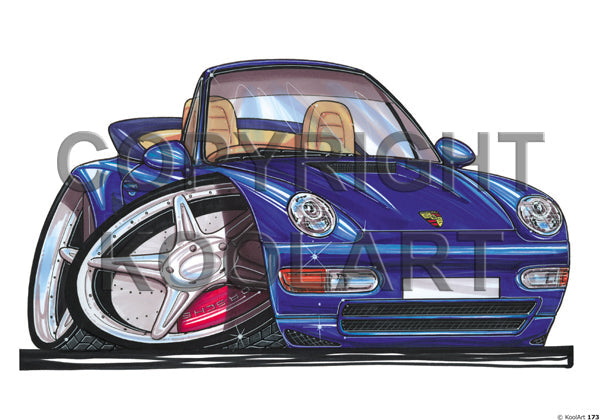 Porsche 911 Cabrio Blue (SKU173)