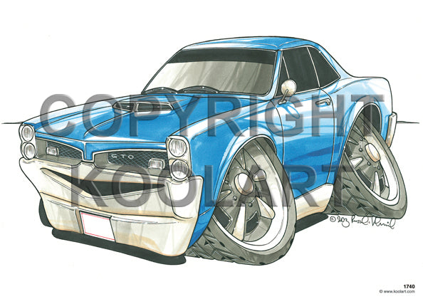 Pontiac GTO Blue (SKU1741)
