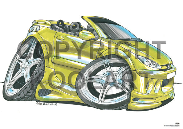 Peugeot 206 CC Cabriolet Green (SKU1751)