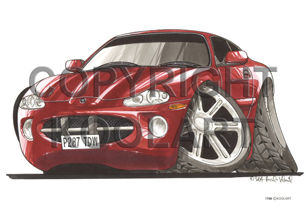 Jaguar XK8 Burgundy (SKU1768)