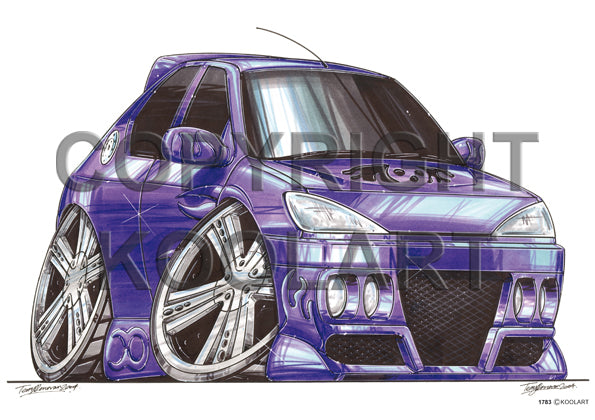 Peugeot 206 Purple (SKU1783)