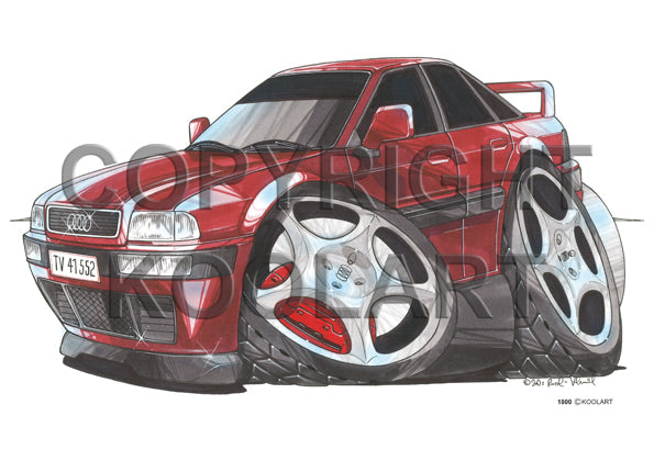 Audi 80 Quattro Red (SKU1800)