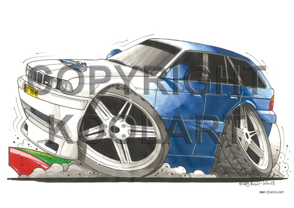 BMW M5 Blue/White (SKU1801)
