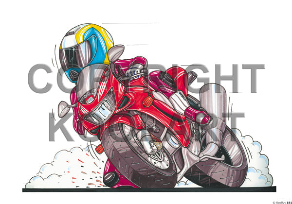 Honda Firestorm Red With Rider (SKU181)