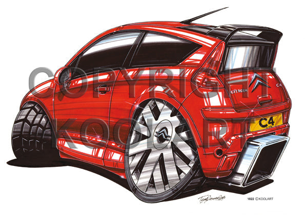 Citroen C4 Red (SKU1822)