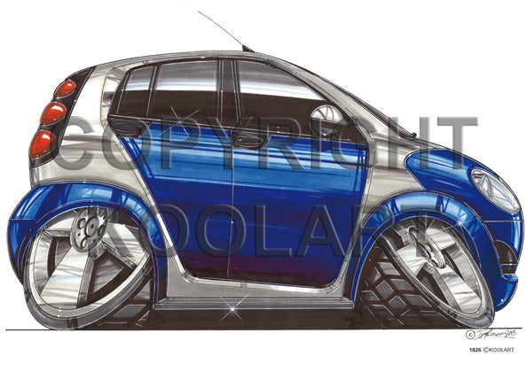 Smart Forfour Blue/Silver (SKU1826)