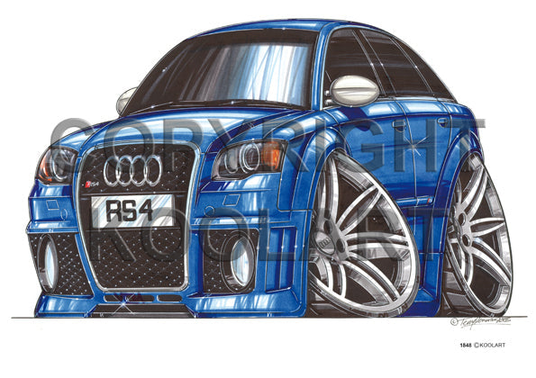 Audi RS4 Blue (SKU1848)