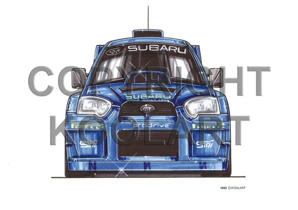 Subaru Rally Front Blue/Yellow (SKU1852)