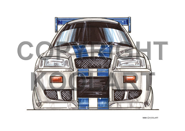 Nissan Skyline Front Silver/Blue (SKU1854)