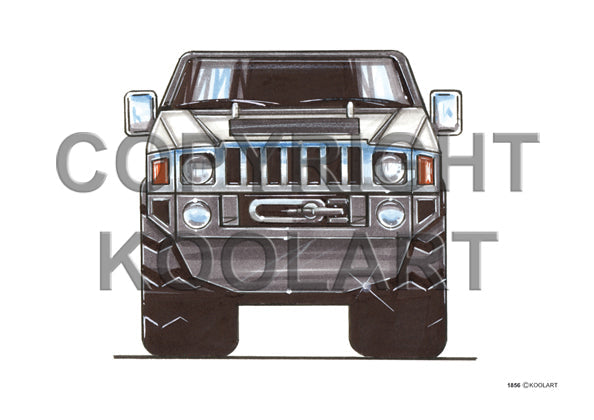 Hummer H3 Front White (SKU1856)