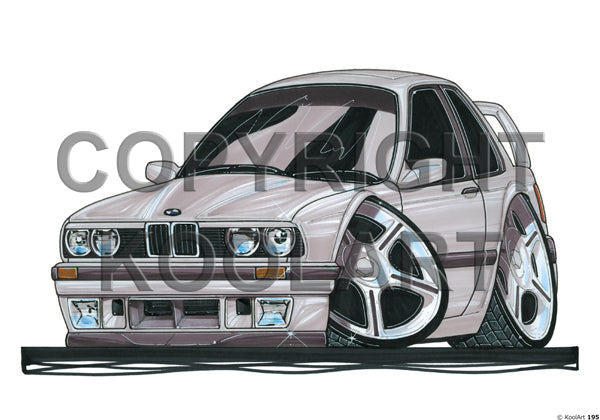 BMW 325I E30 Coupe Silver (SKU195)