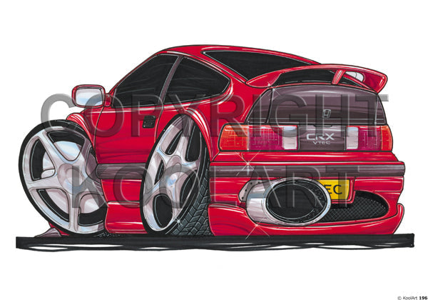 Honda CRX Red (SKU196)