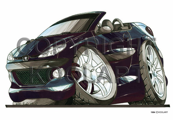 Peugeot 206 Cabriolet Black (SKU1984)