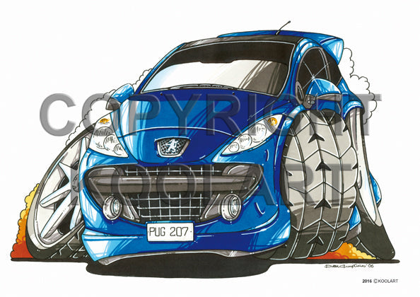 Peugeot 207 Blue (SKU2016)