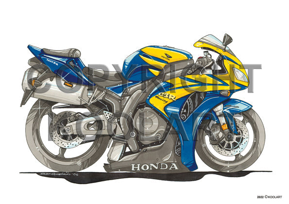 Honda CBR 1000 Blue/Yellow (SKU2022)