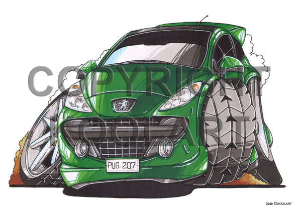Peugeot 207 Green (SKU2040)