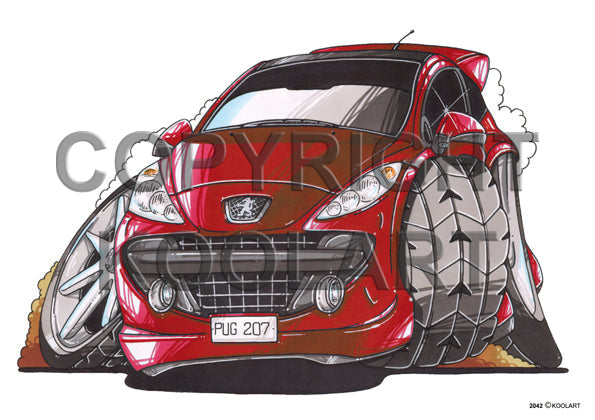 Peugeot 207 Red (SKU2042)